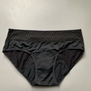 Thinx Moderate Hiphugger Black